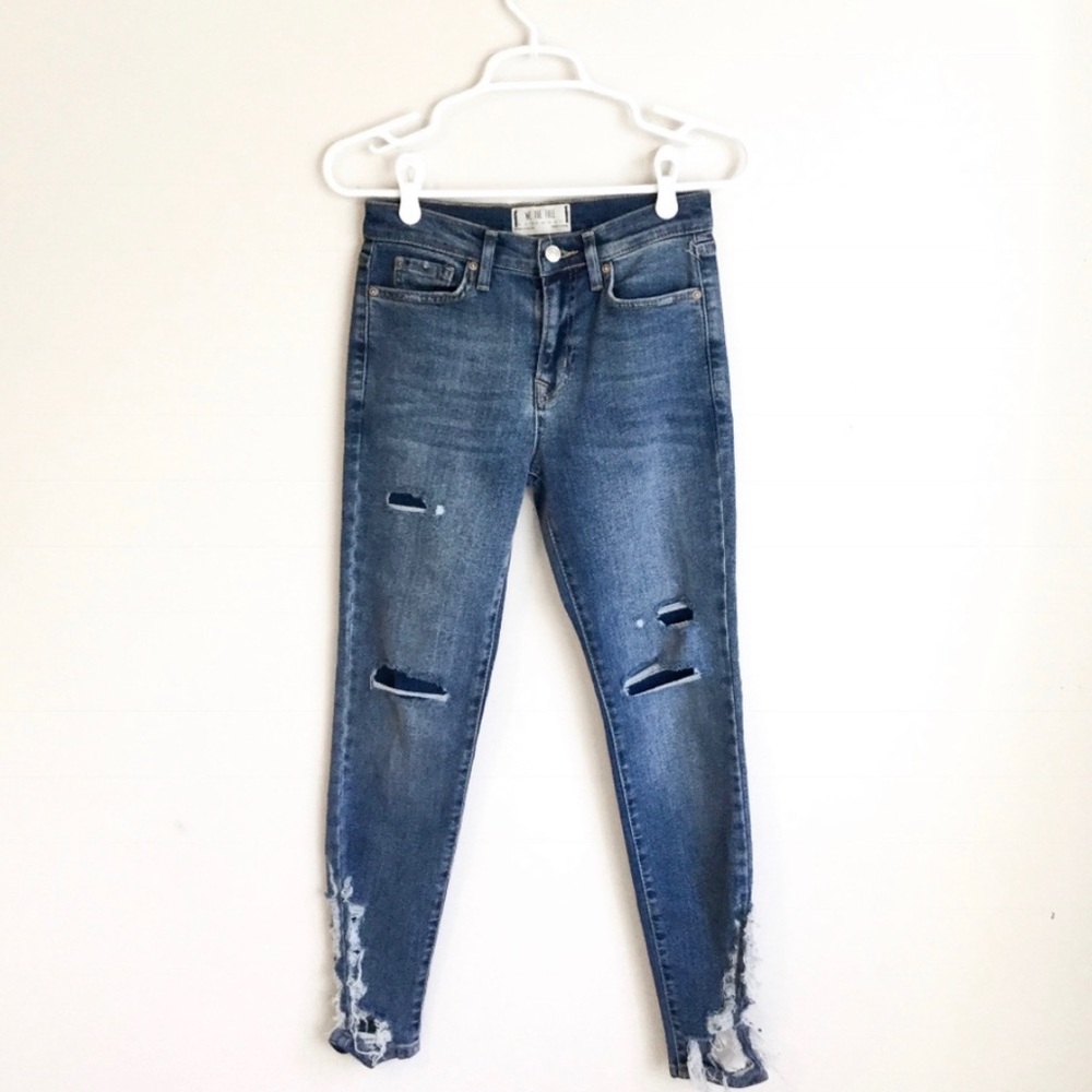 Free People Ripped mom jeans